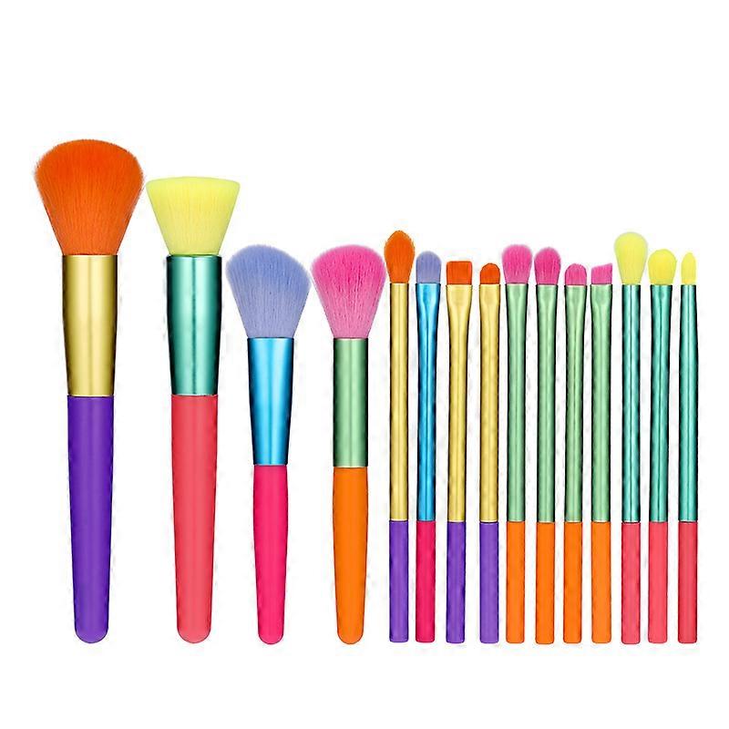 Makeup Brushes 15 Pcs Colourful Brush Set