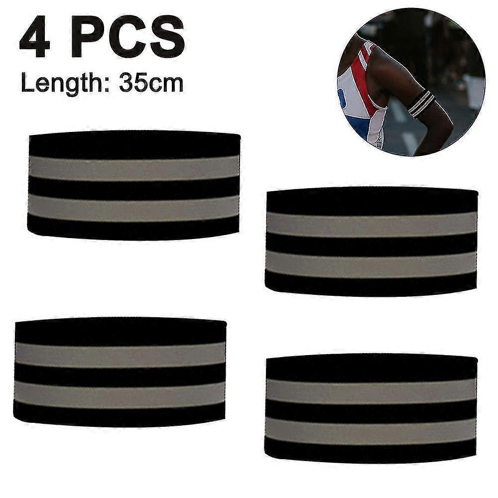 4 Pieces Reflective Bands Reflector Bands For Wrist