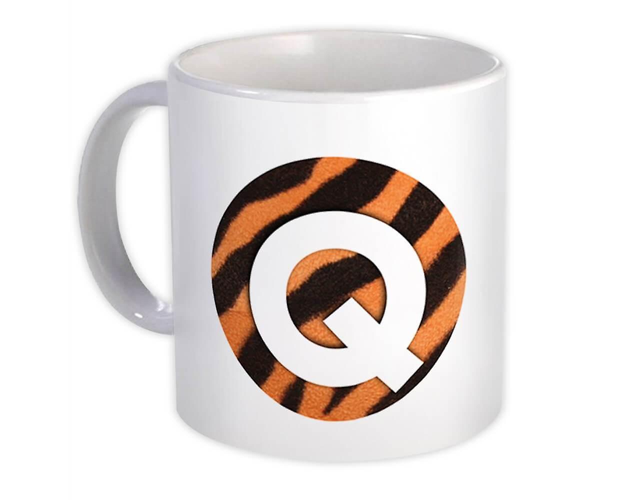 Presentmugg: Monogram Letter Q Tiger