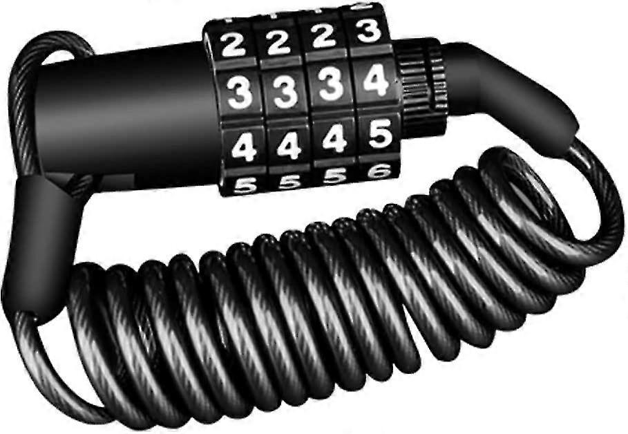 Motorcycle Helmet Bicycle Lock Combination Portable Security