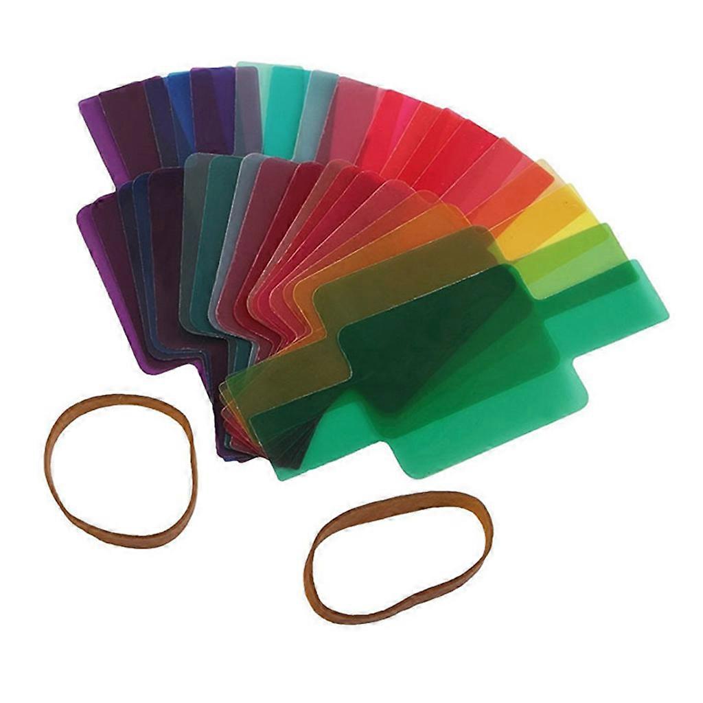 20 Stück Universal Flash Speedlite Color Gel Filter Kit Beleuchtung Diffusor für Kamera