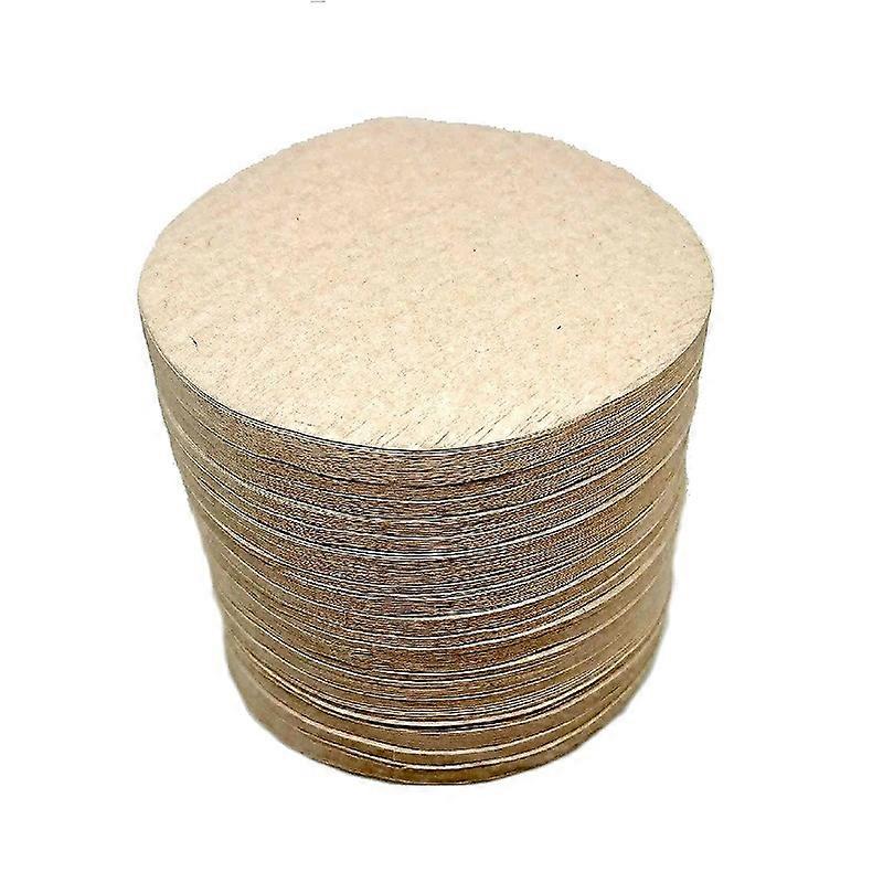 100/200pcs Unbleached Coffee Paper Filters for Espresso Machine - Disposable Log Color Round Coffee Filter Compatible with Moka Pot, Breville Barista,