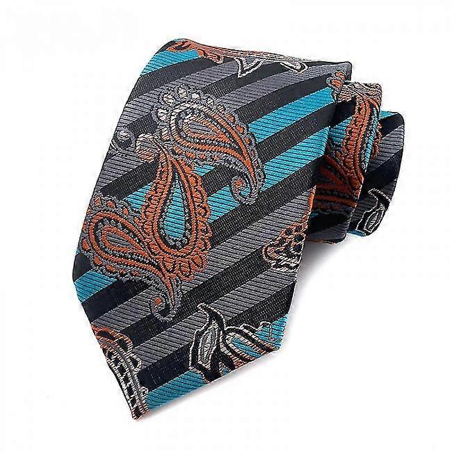 Slips Set Hanky Manschettknappar Slipsar För Vävd Silke