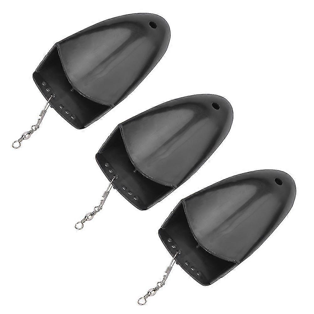 Set of 3 Plastic Fishing Trolling Diving Boards with Swivel