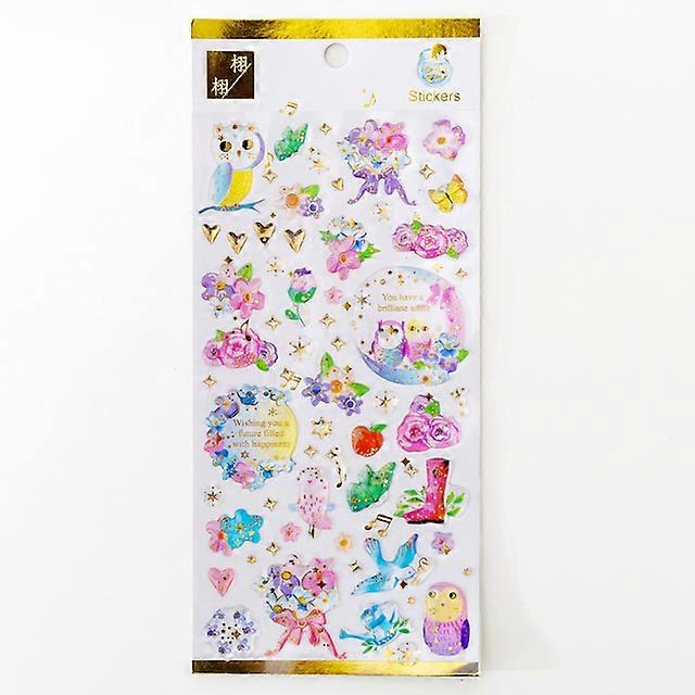 fantasy starry sky water drop sticker bronzing three-dimensional environmental protection mobile phone diary sticker material