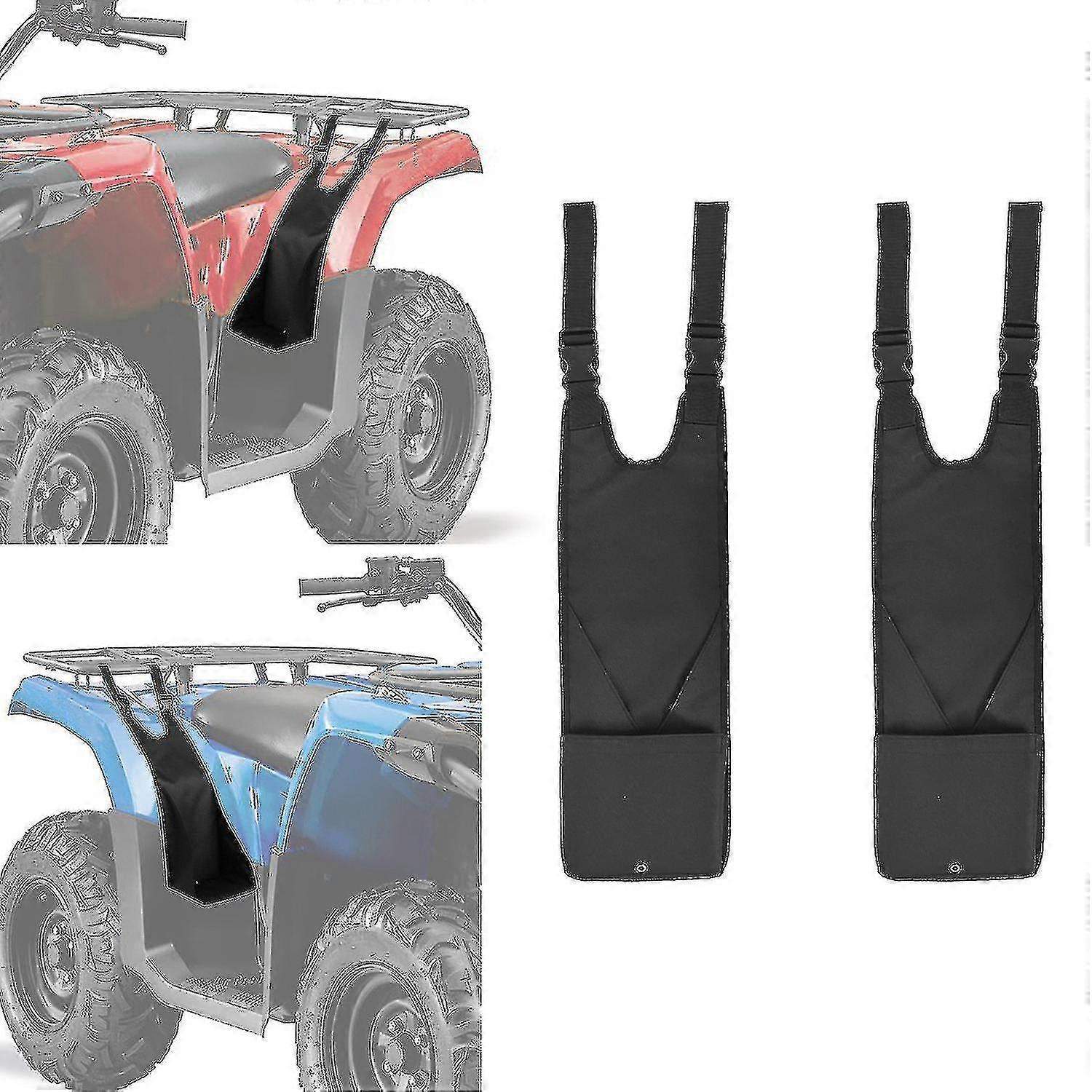 2 stk Atv bageste passagerfodpinde Universal justerbar foldbart slid
