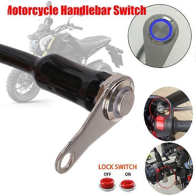 12V LED Waterproof Motorcycle Handlebar Switch Reset Manual Return Button Engine ON-OFF Wholesale Quick delivery CSV