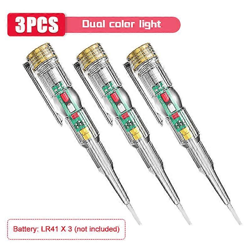 1/3 Pcs Intelligent Induction Power Voltage Detector Pen Voltmeter 24-250V Circuit Tester Electrical Screwdriver Indicator Tool