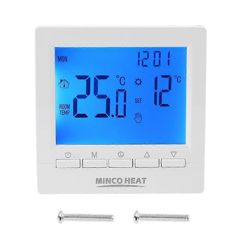 LCD Digital Gas Boiler Thermostat 3A Weekly Programmable Home Heating Temperature Controller