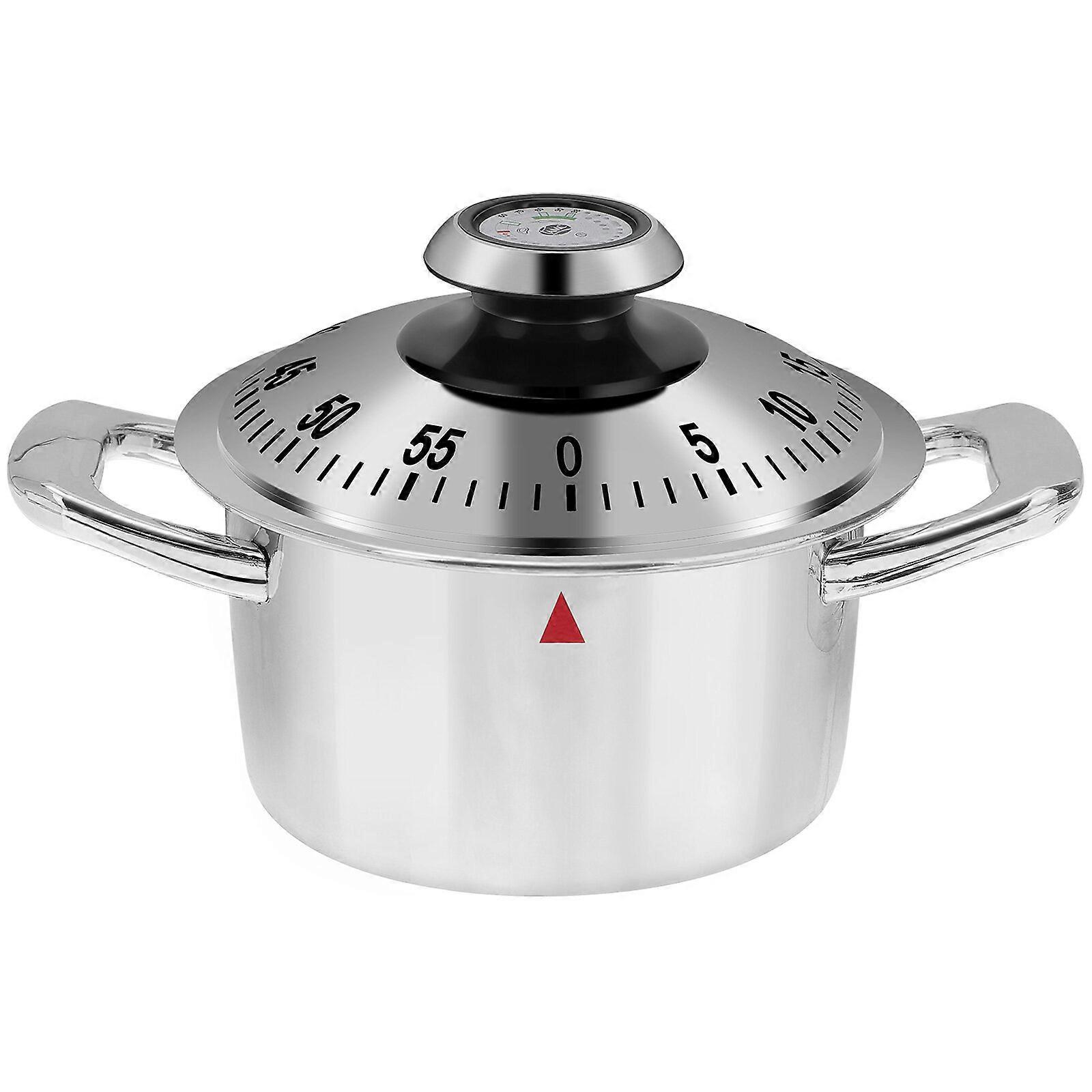 Mechanical Cooking Timer Pot Shape Kitchen Timer Creative Cooking Timer for Home