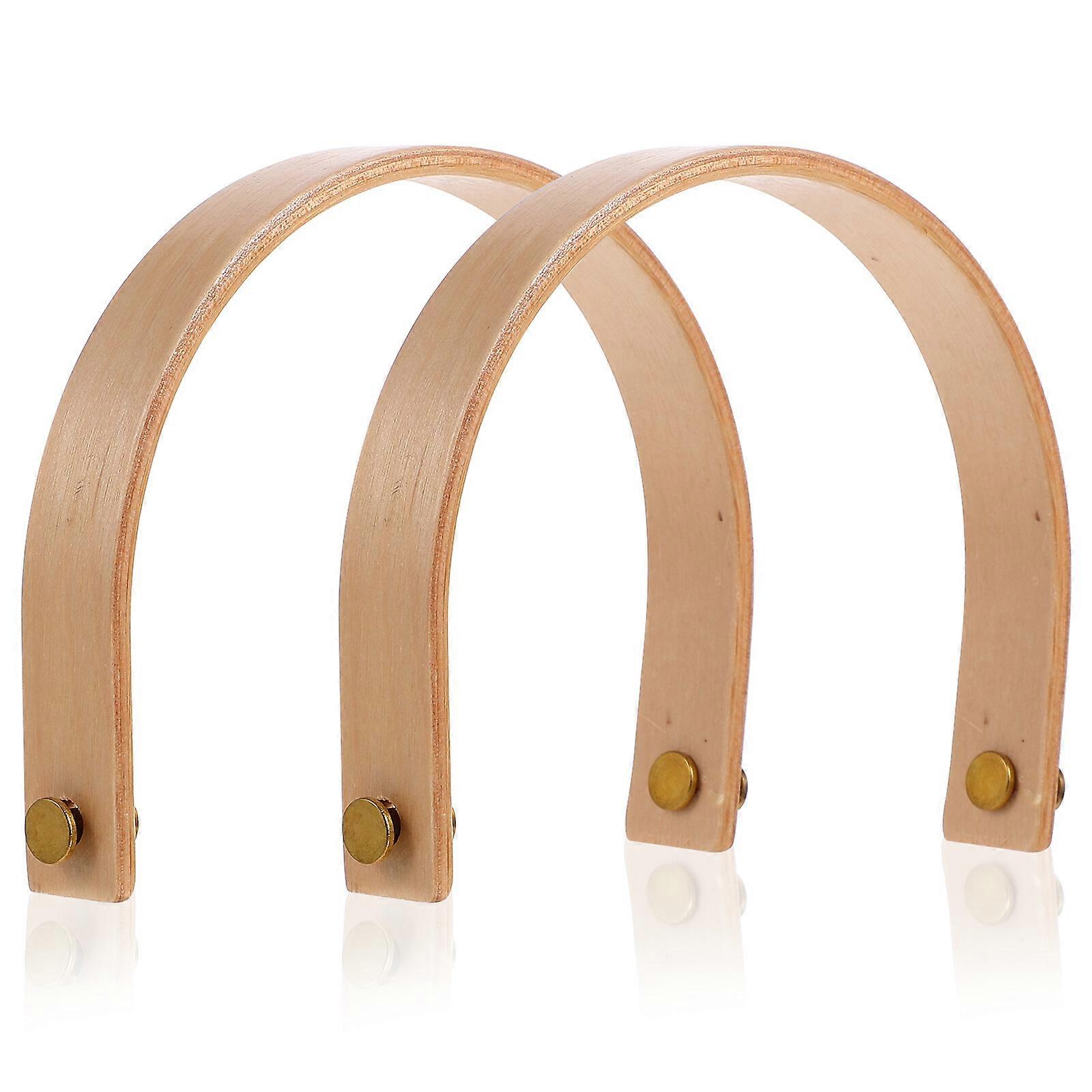 2 Sets of Wooden Teapot Handles U-shaped Kettle Handles Tea Pot Handle Replacement Teapot Supplies