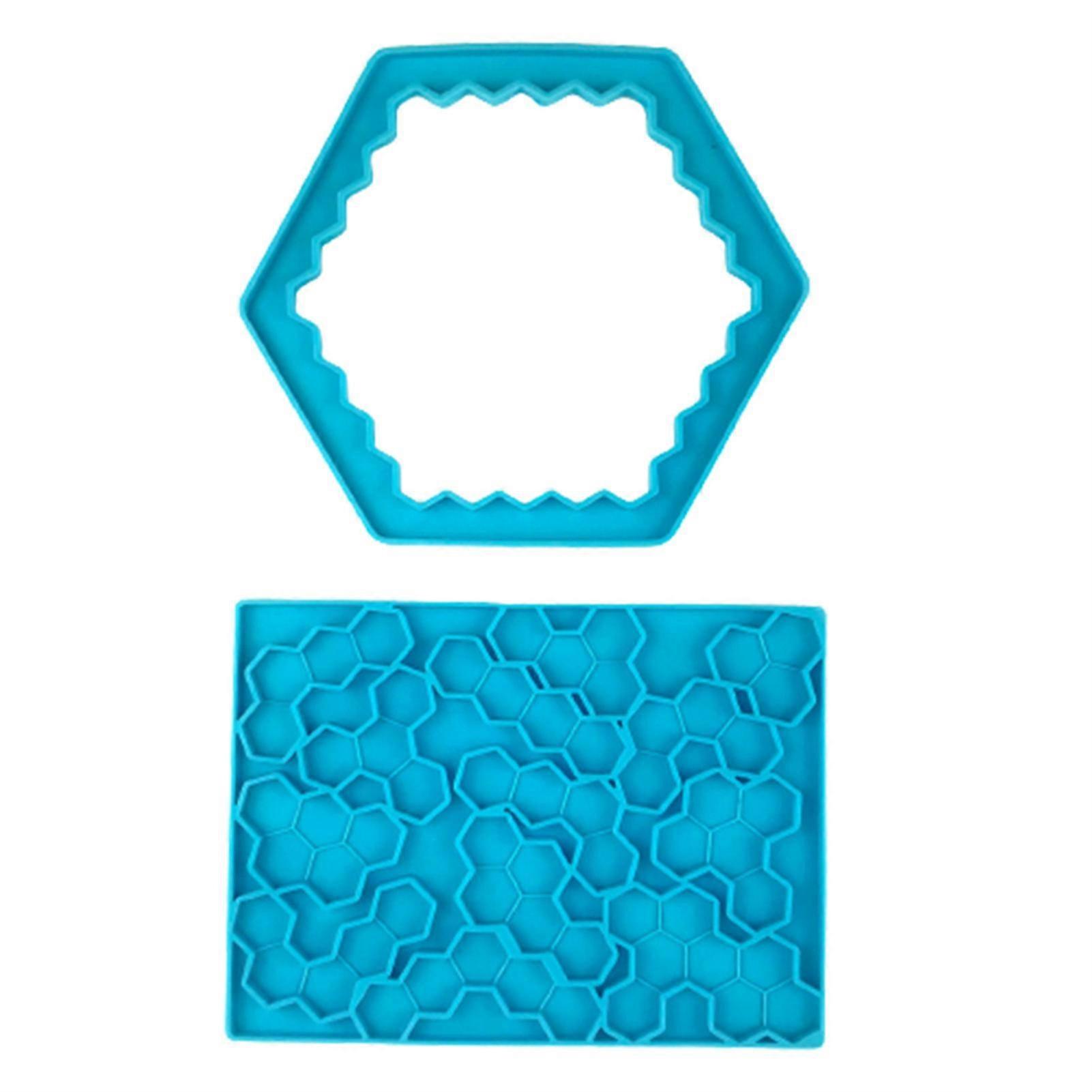 Bricolage Artisanat Puzzle Soft Stencil Hexagonal Silicone Casting Die