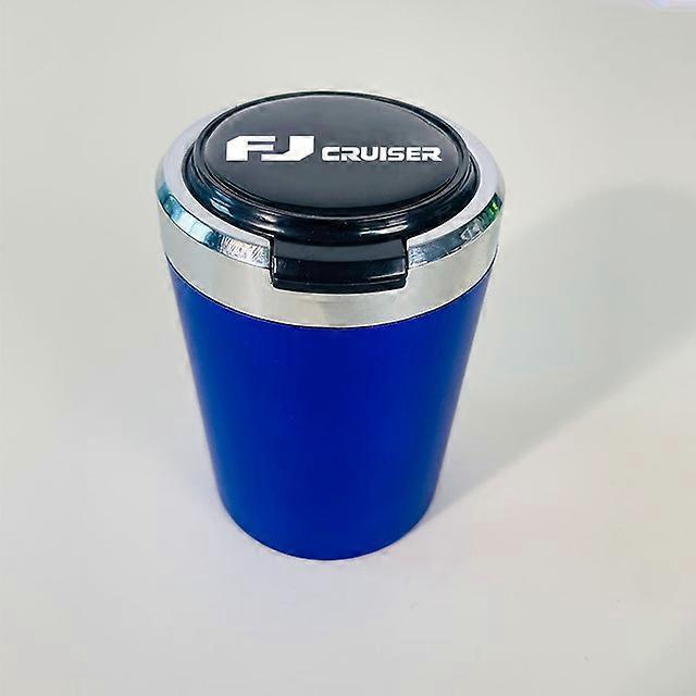 منافض سجائر كوب منفضة سجائر للسيارة مع غطاء مع ضوء LED محمول قابل للفصل مناسب للملحقات الداخلية للسيارة تويوتا FJ Cruiser