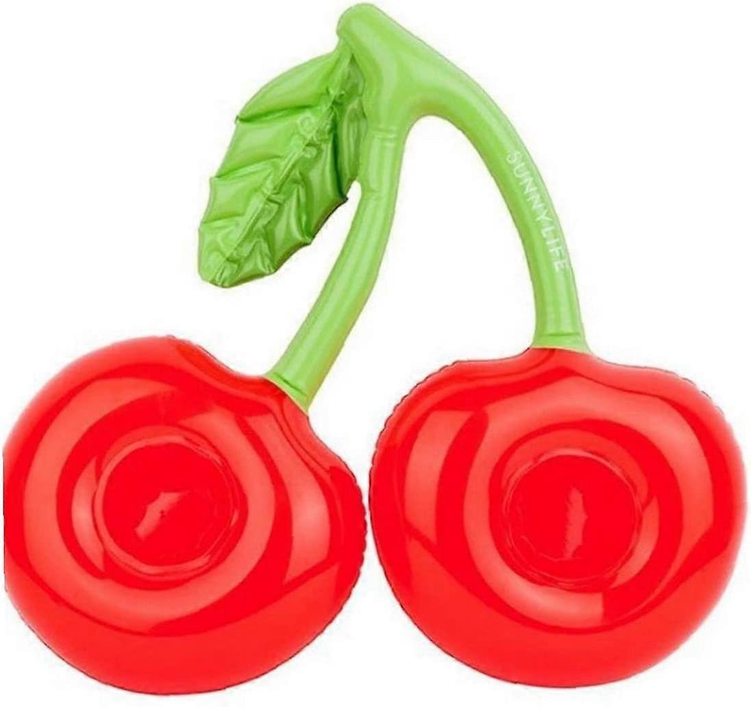 Inflatable Drink Holders Cherry Floating Cup Coasters for Summer Swimming Pool Party