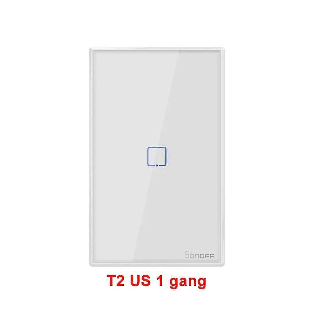 SONOFF T2US TX 433Mhz RF Wi-Fi Wall Touch Smart Switch Remote Voice Control via eWeLink APP Works With Alexa Google Home IFTTT