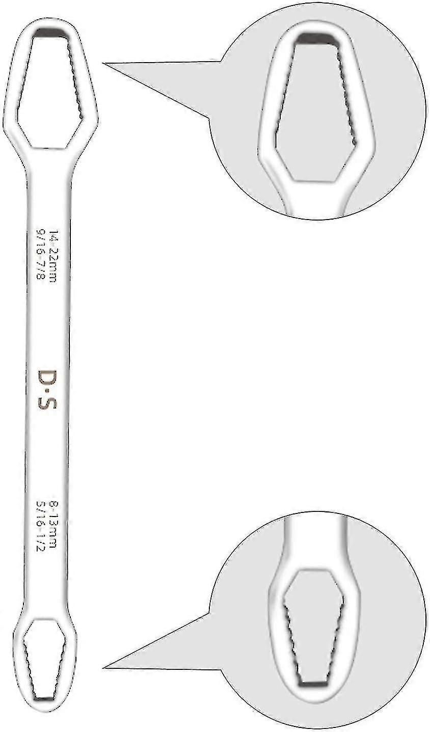 Reversible Ratchet Ring Wrench with Offset Ring End for Various Sizes