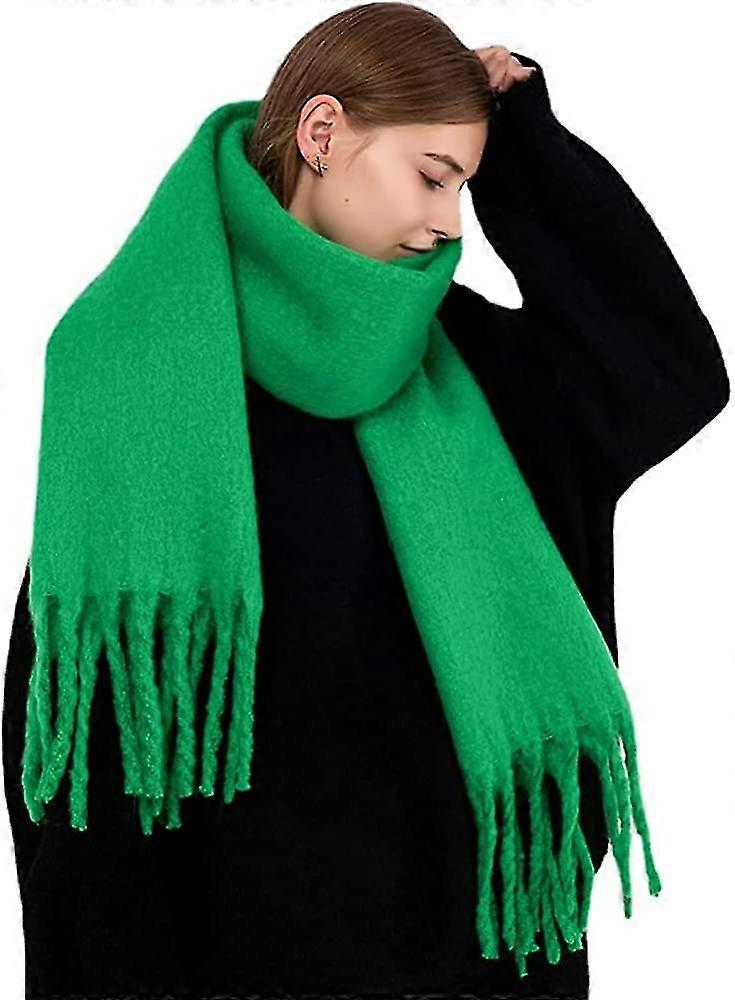 Large Chunky Scarf Colorful Cashmere Feel Oversized Scarves Blanket Soft Big Wool Shawl Thick Winter Warm Women