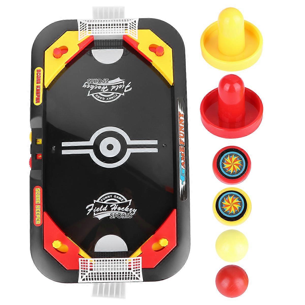 1 Set Mini 2 with 1 Hockey Tabletop Toy Funny Desktop Ice Hockey Toy Parent-Child Interaction Tabletop Sports Game Toy Early Educational Hockey Game T