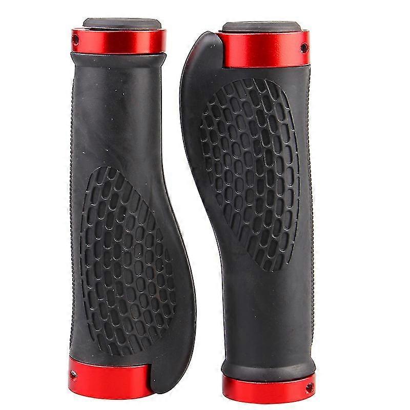 Bicycle Handlebar Handle, Double Locked Vice Handlebar Handle Cover, Ergonomic Handle Cover (red)
