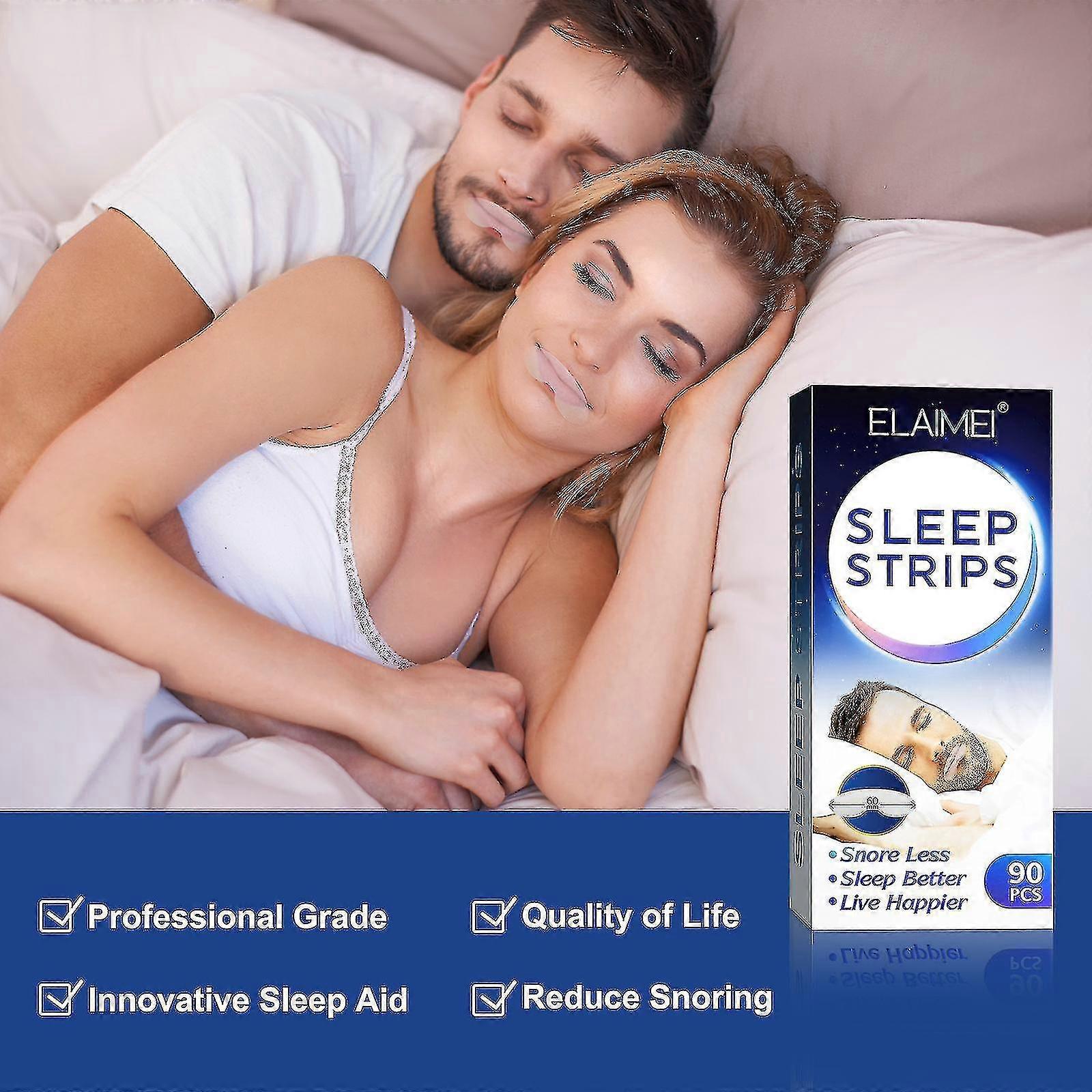 90pcs Anti-snoring Nasal Patch For Reduce Mouth Breathing & Closed Mouth Patch Improve Sleeping
