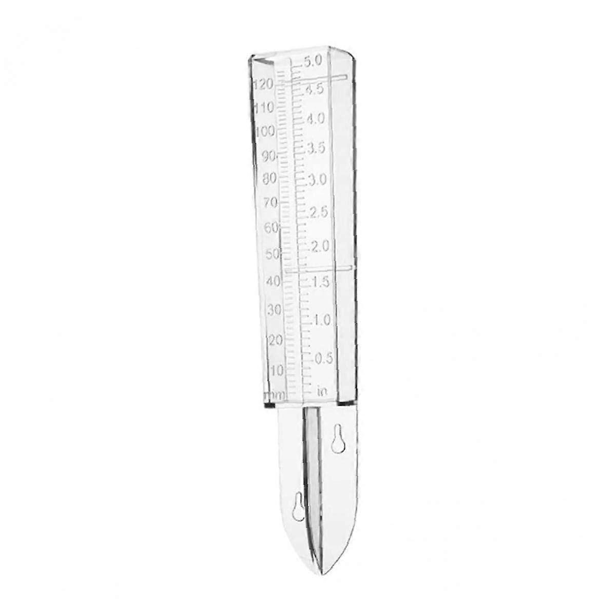 2 pcs Rain Gauge Soil Rain Water Meter Plastic Measurer with Double Garden Scale for Rainfall Measur
