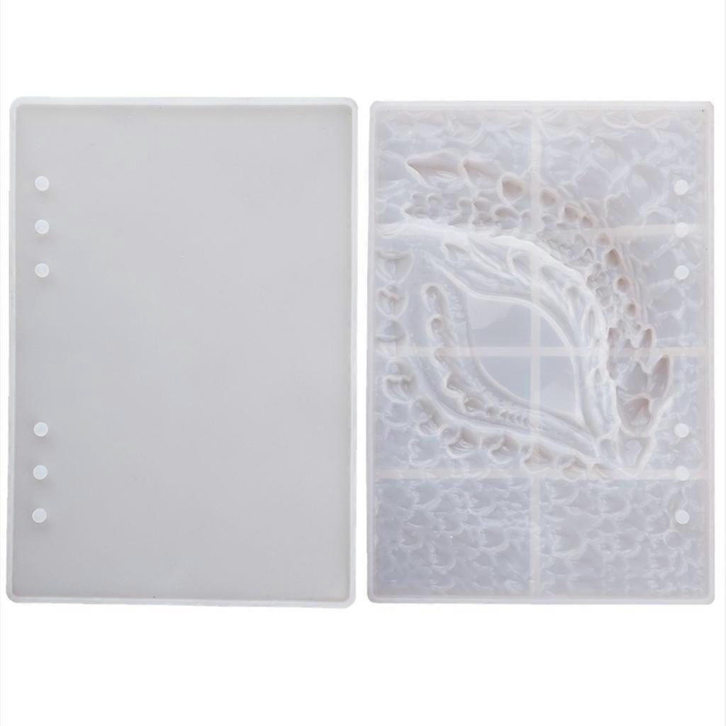 Dragon Eye Notebook Cover Epoxy Resin Casting Mold DIY Silicone Book for Case Mo