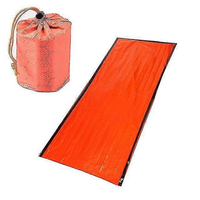 Outdoor Bivy Emergency Sleeping Bag Camping Survival Thermal Blanket Mylar Waterproof Emergency Gear Compact