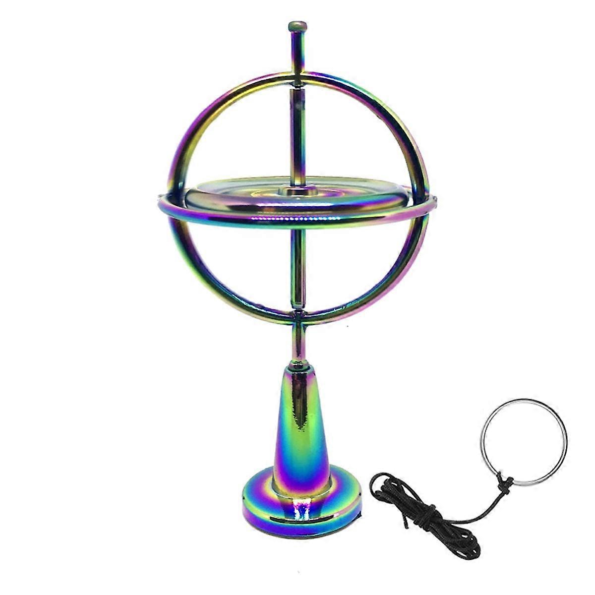 D-Self-Balancing Gyroscope Anti-Gravity Decompression Educational Toy Colorful Gyroscope, Kids