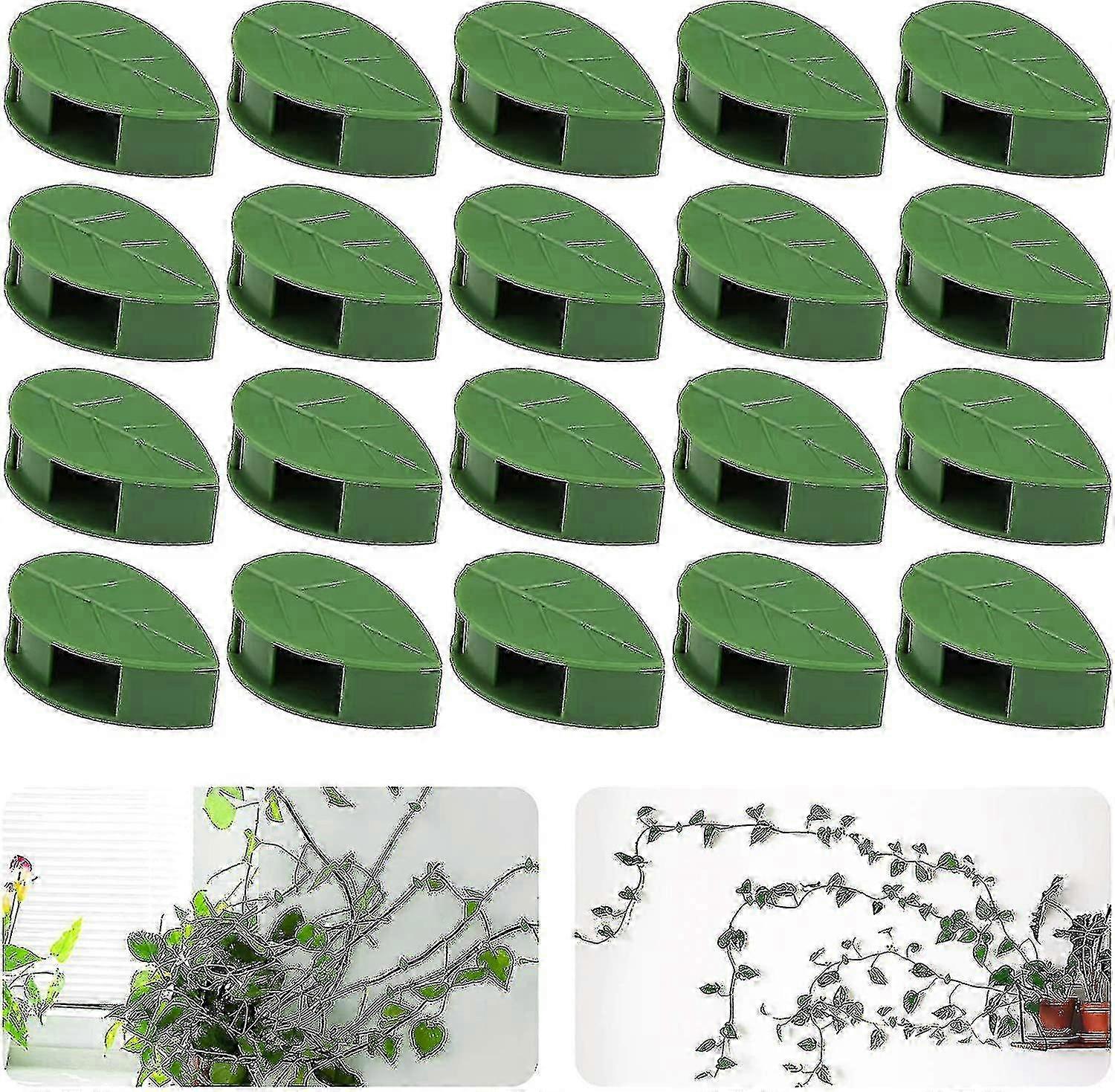 50pcs Plant Climbing Wall Fixture Clips, Invisible Self-adhesive Hanging Plant Vines Clips Compatible With Wire Fixing - JA