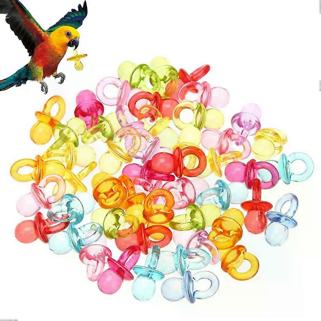 50 قطعة / 25 قطعة لعبة الطيور شكل الحلمة الببغاء التسنين لعبة لدغة مقاومة الببغاء مضغ لعبة الببغاء لعبة تعليمية الطيور الملحقات