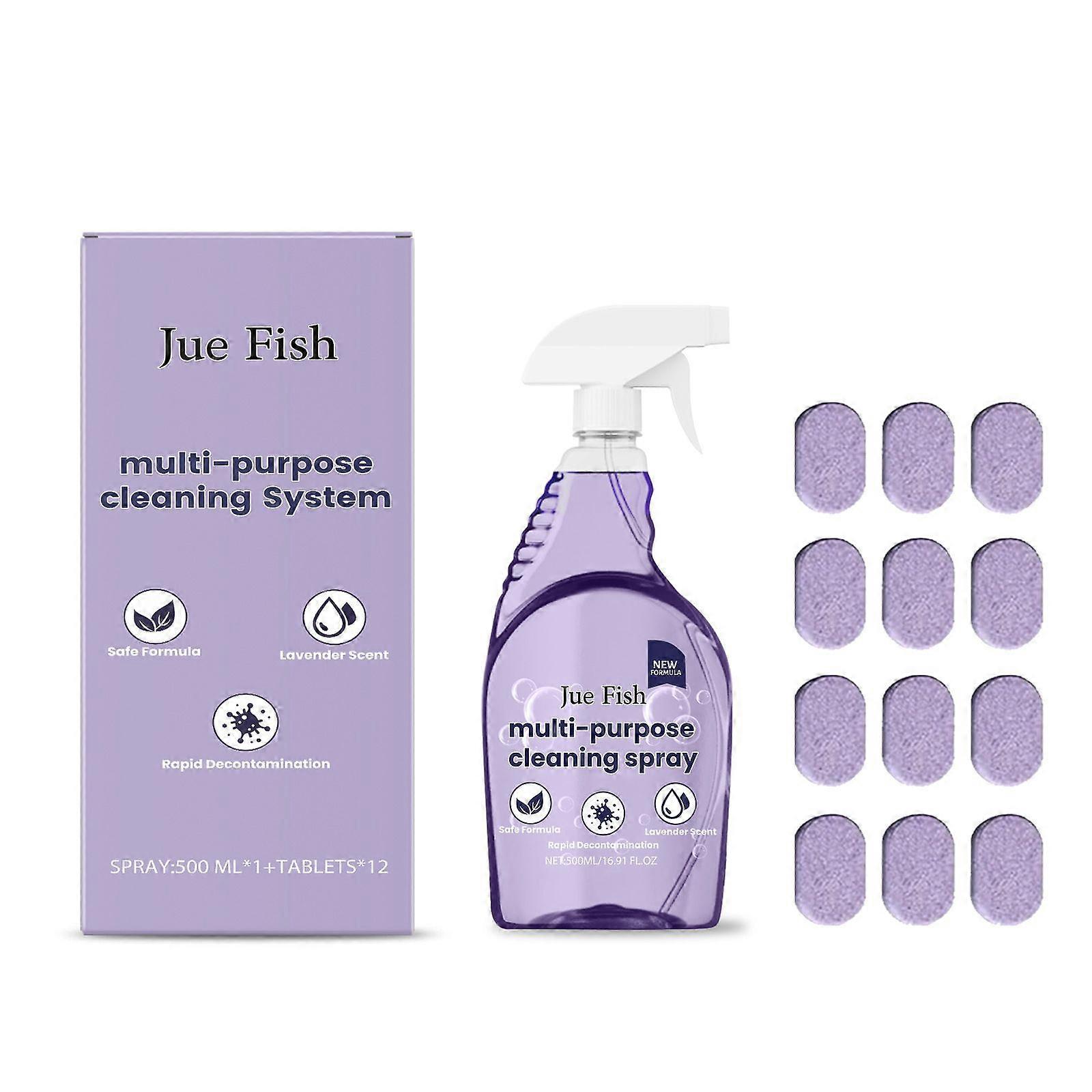 Cleaner For Instant Stain Removal, Cleaning Spray With Concentrated Cleaning Tablets, Spray Cleaner, All-Purpose Cleaning Spray, Deep Cleaning