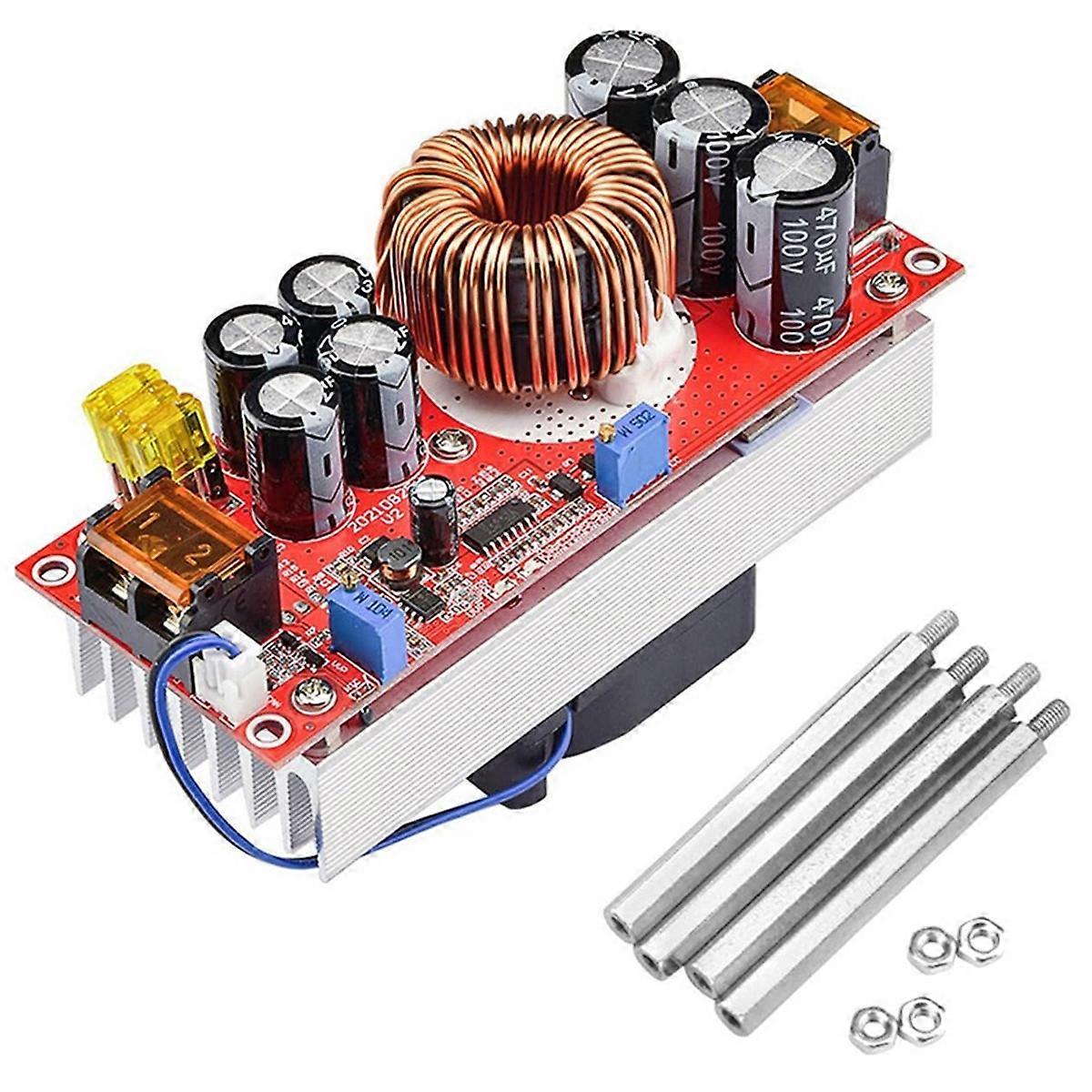 1800W DC-DC Boost Converter 40A Adjustable Voltage 10-60V to 12-90V for High Power Applications