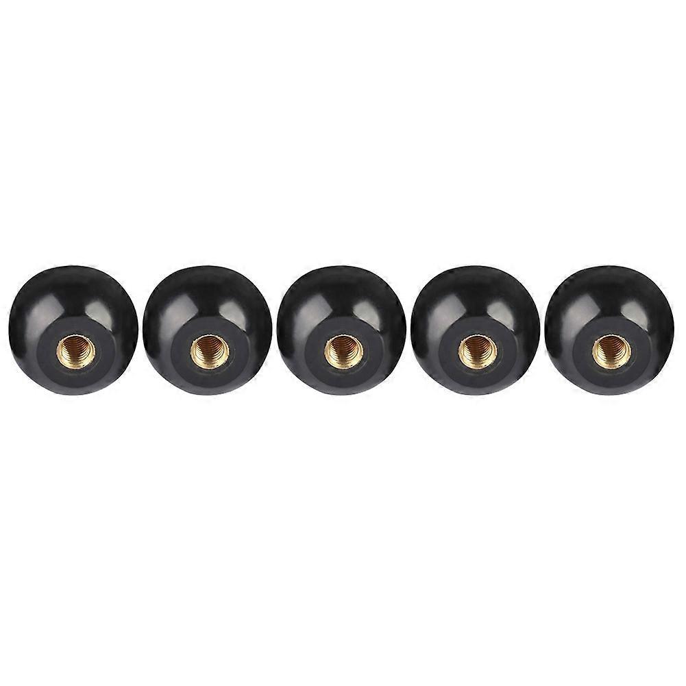 5Pcs Black Bakelite Ball Lever Knob Copper Insert M12*40 Machine Tool Replacement