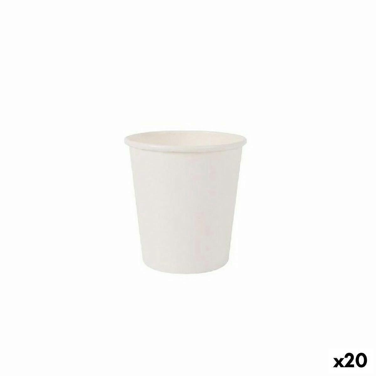 Glazenset Algon Karton Wit 50 Stuks 120 ml (20 Stuks)