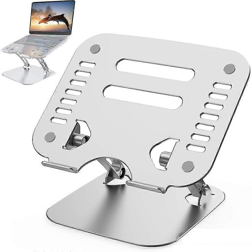 Laptop Stand, Ergonomic Height Angle Adjustable Computer Laptop Stand [Silver]
