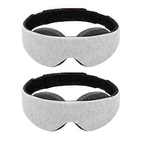 2Pcs Light Blocking Eye Cover Zero Eye Pressure Adjustable Memory Foam Side