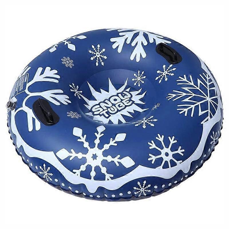 Type A 120cm PVC Thickened Inflatable Sled Snowflake Heavy Duty Snow Tube for Outdoor Sledding