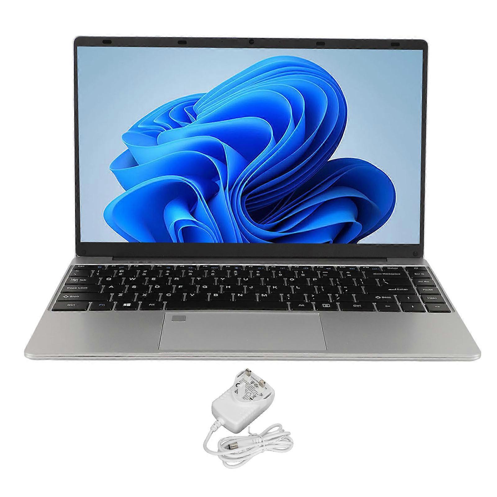 كمبيوتر محمول مقاس 14.1 بوصة FHD لمعالج Win 11 N5105 رفيع الوزن للغاية واجهة وسائط متعددة صغيرة عالية الدقة 2 ميجابكسل كاميرا ويب كمبيوتر محمول المملكة المتحدة 100-240 فولت 12 جيجابايت + 1 تيرابايت