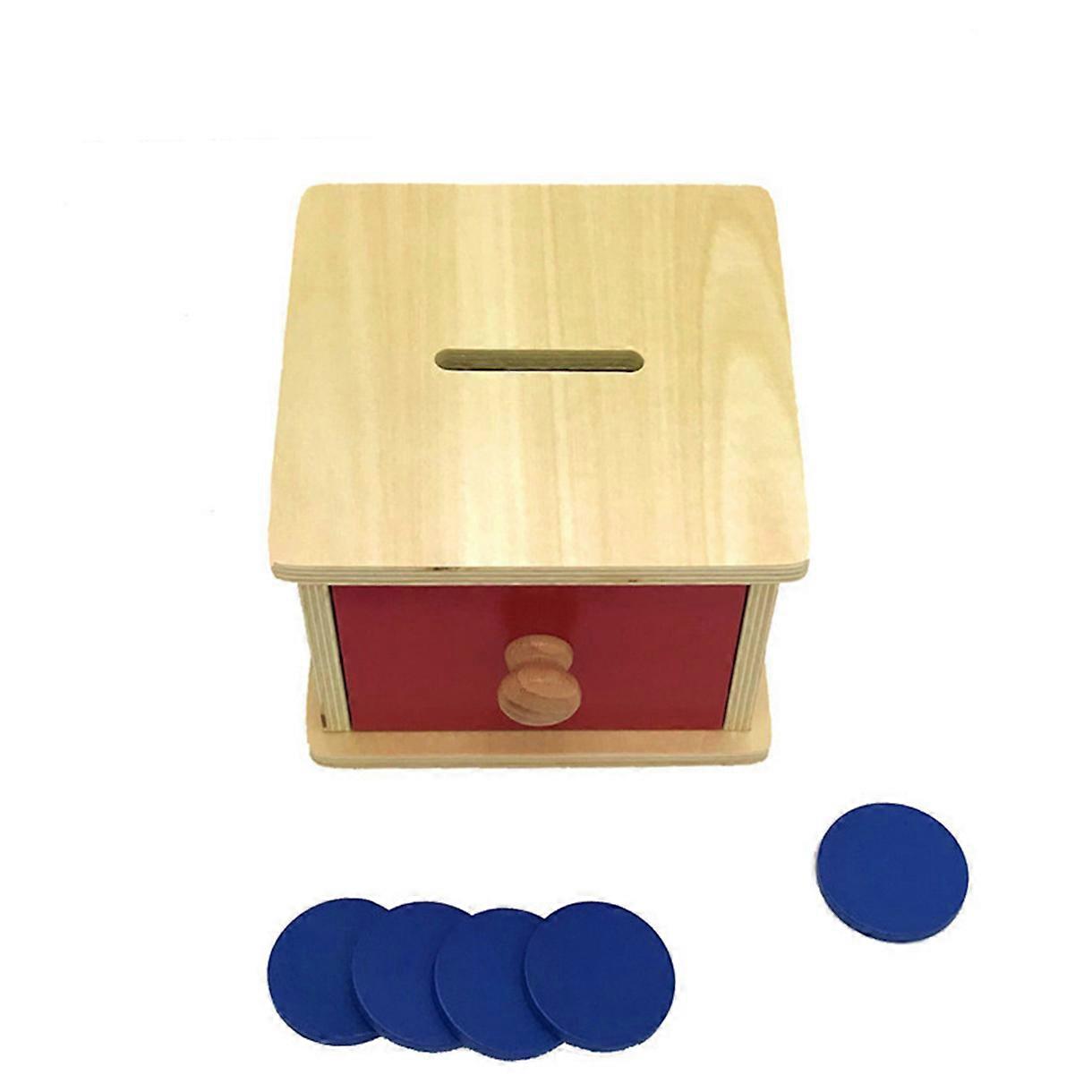 Kids Coin Box Bank Game Color Sort Learning Educational Counting Color Sorting Game Sensory Toy for Toddler Gift  Yellow