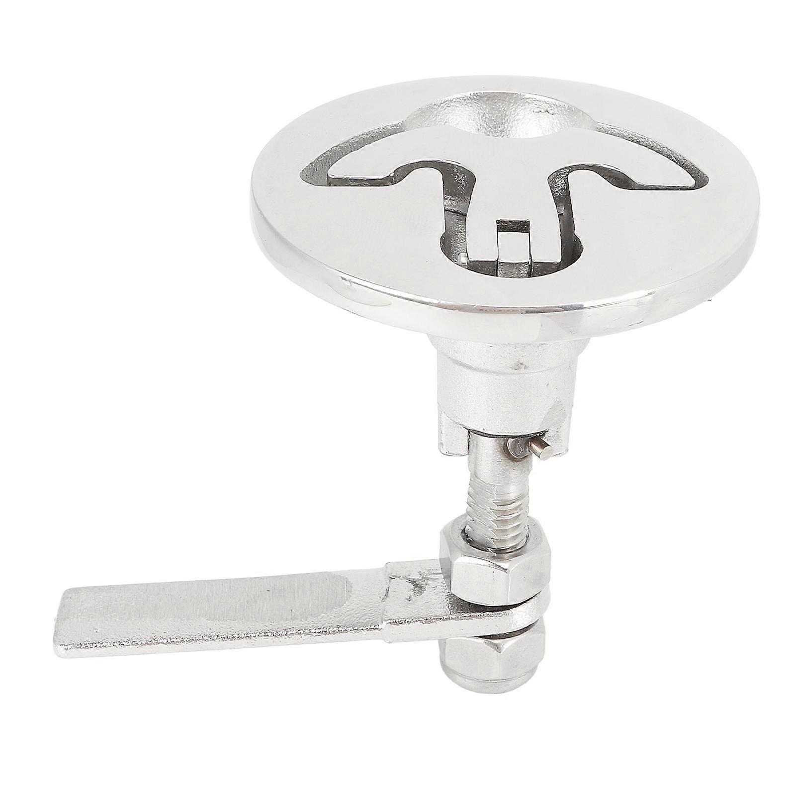 Boat Hatch Latch Hatch Latch for Boat with Backplate 62mm Stainless Steel 316 Silver Flush Pull Cam Lock for Marine Use
