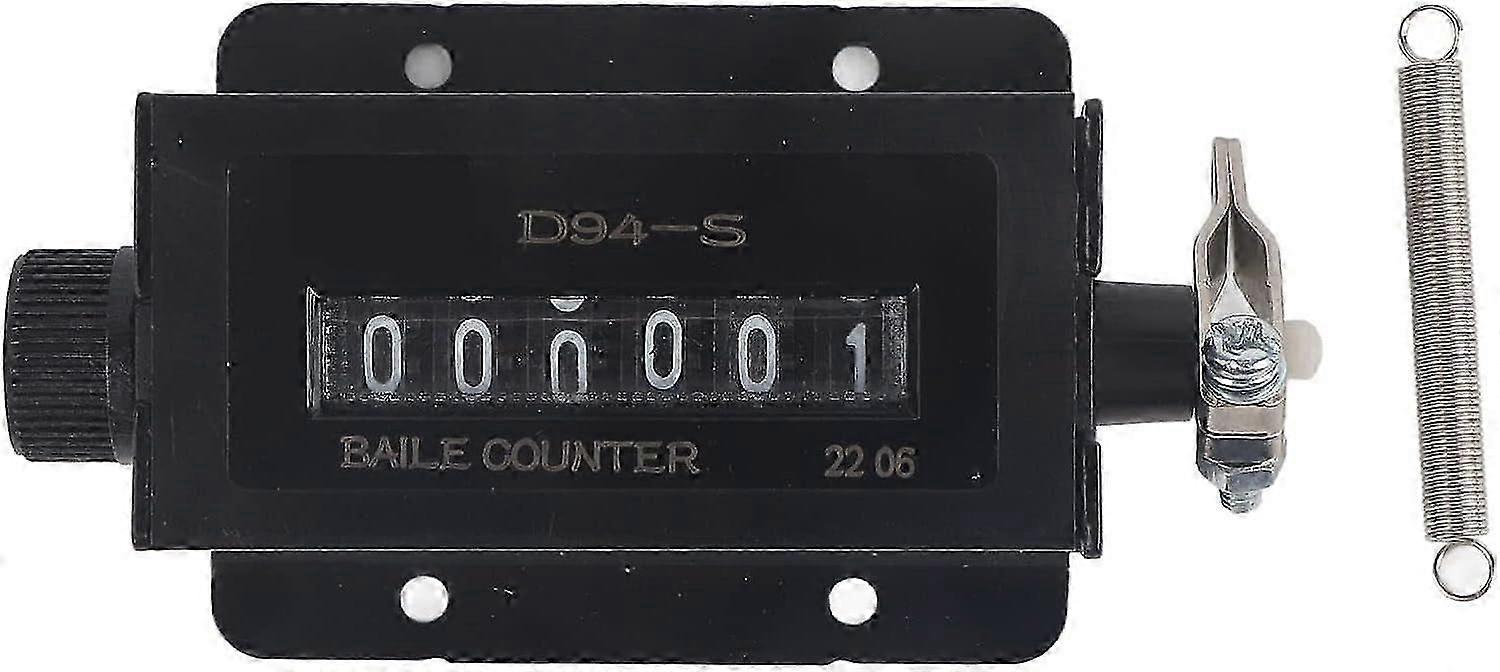 D94-S 6 Digit Manual Count Counter 0-999999 Mechanical Reset Draw Stroke Counter Number of Turns Click Counter for Punch Printer