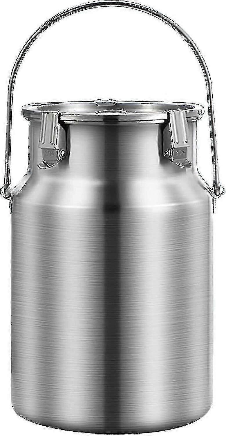 Bidon de lait en acier inoxydable 304 de 5 l avec couvercle scellé et poignée unique F54