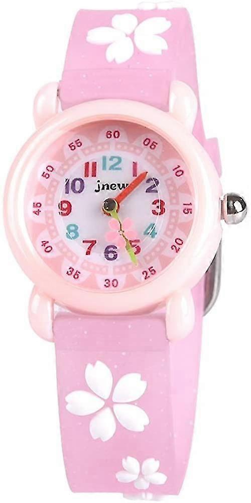 Flower Design Waterproof Watch For Kids