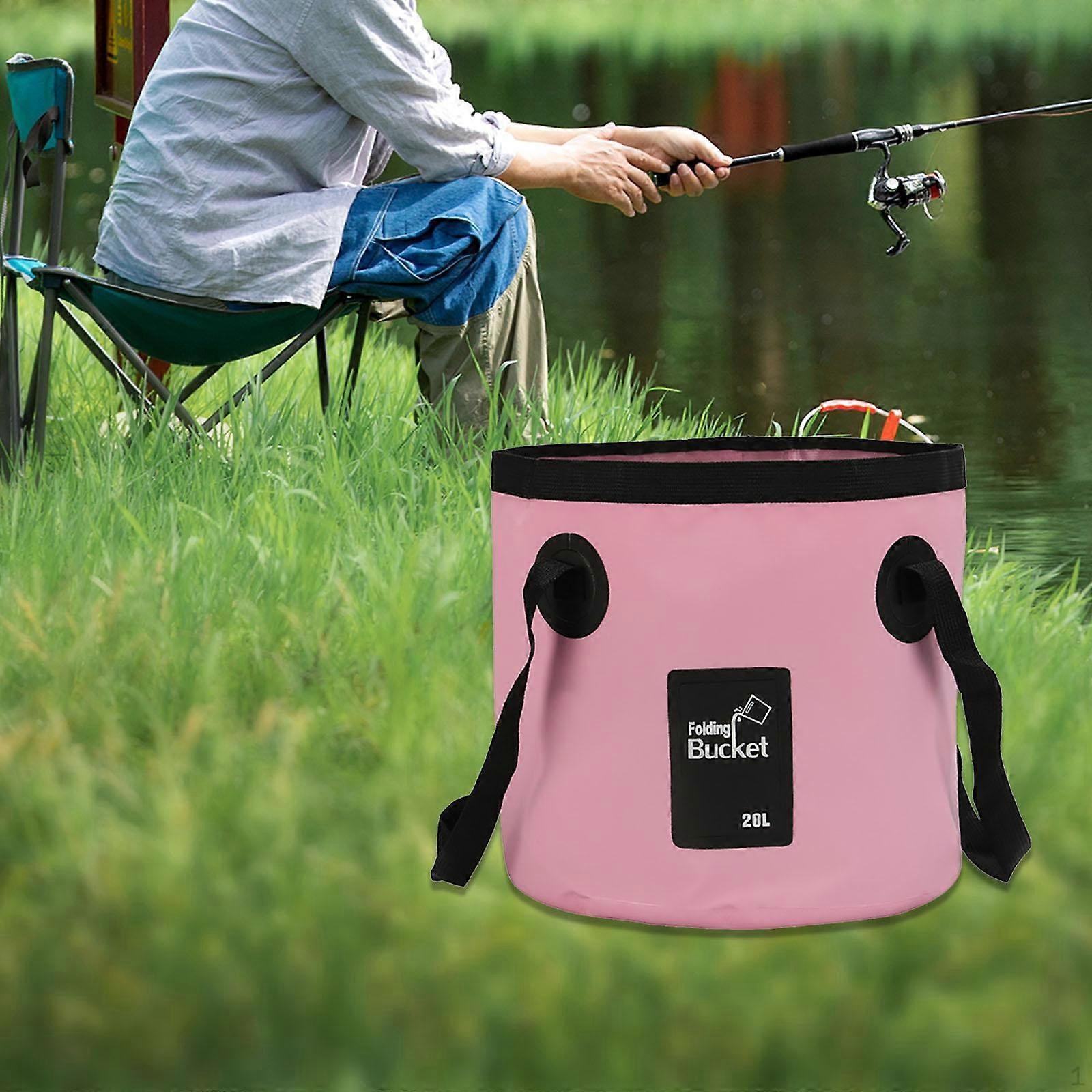 Foldable Bucket Fishing Portable Folding Water Storage for Travelling