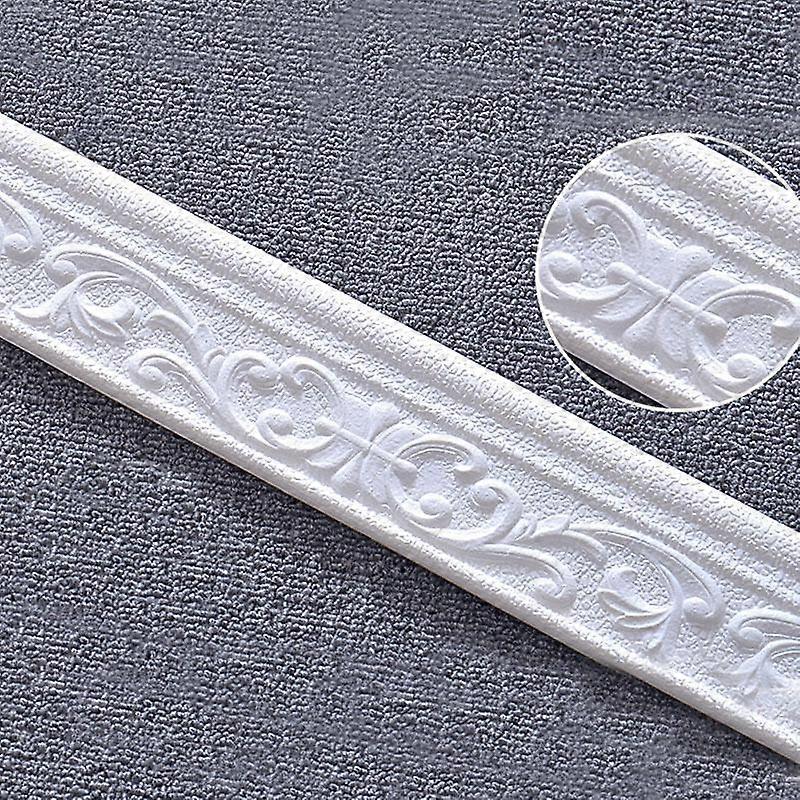 2.3m 3D Waterproof Foam Wallpaper Removable Self Adhesive DIY Tiles Wall Sticker Fashion Home Decor