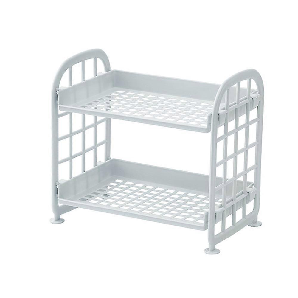Table Shelf Organizer, Environmental Plastic Materials With Smooth Edges Design, Easy To Install Multi-functional Organizer For Home Office Kitchen