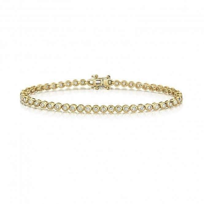 Diamond Jewellery 9ct Gold Diamond Bracelet BD042