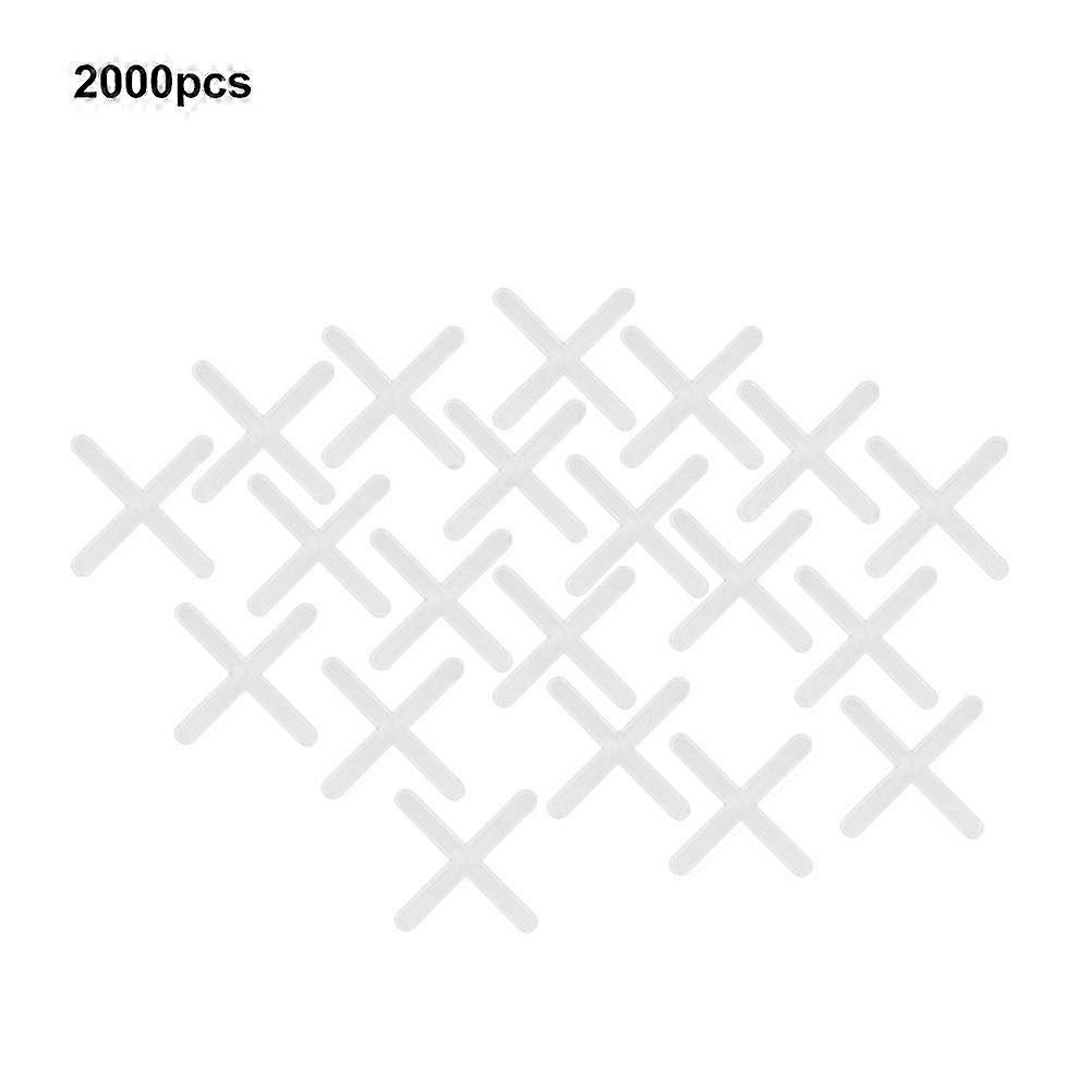 2000Pcs Ceramic Tiler Spacer Plastic Cross Tile Plumber Reuseable Leveling System 2mm/2.5mm2mm