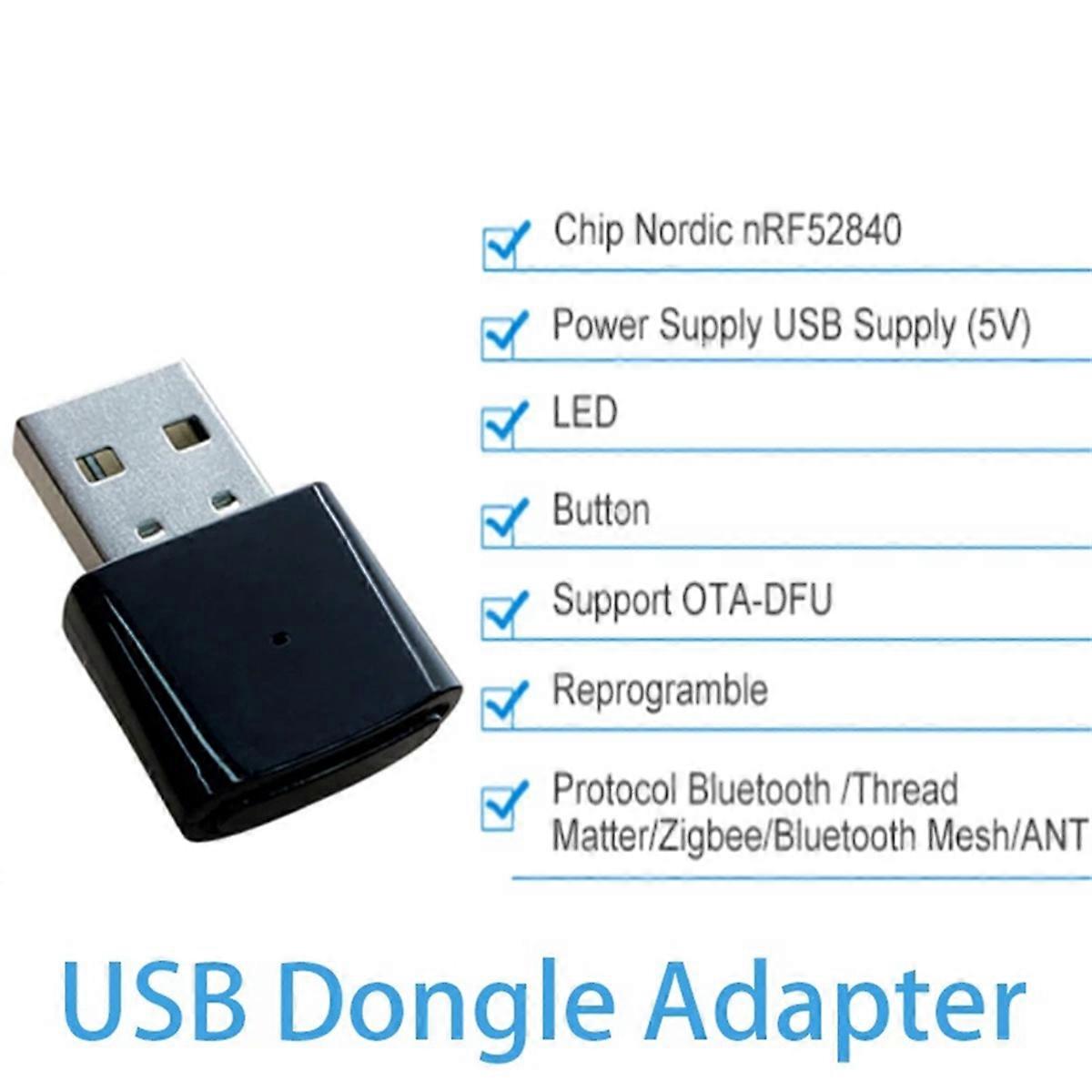NRF52840 Dongle USB Dongle Bluetooth 5.3 Dongle Adapter