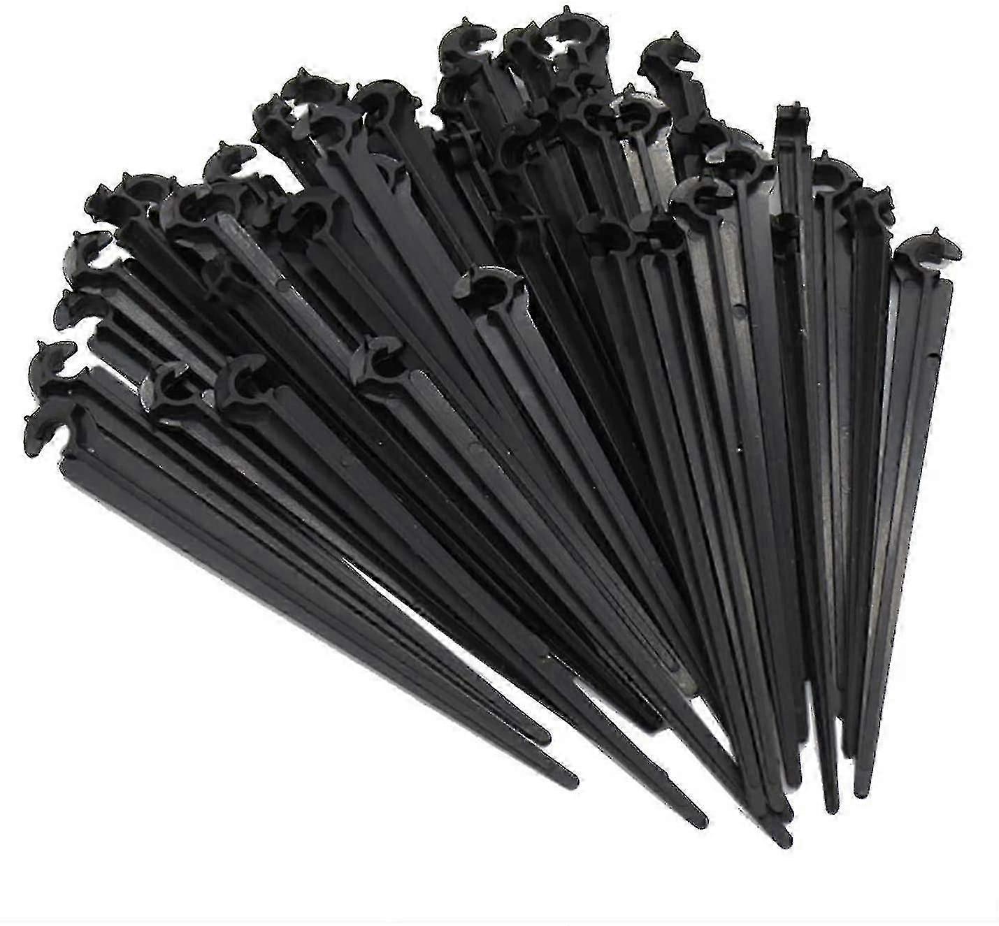 100 Pcs Hose Holder Ground Fixing For "c" Stakes Fixed Rod Support For Irrigation Hose And Garden Hose Pipe